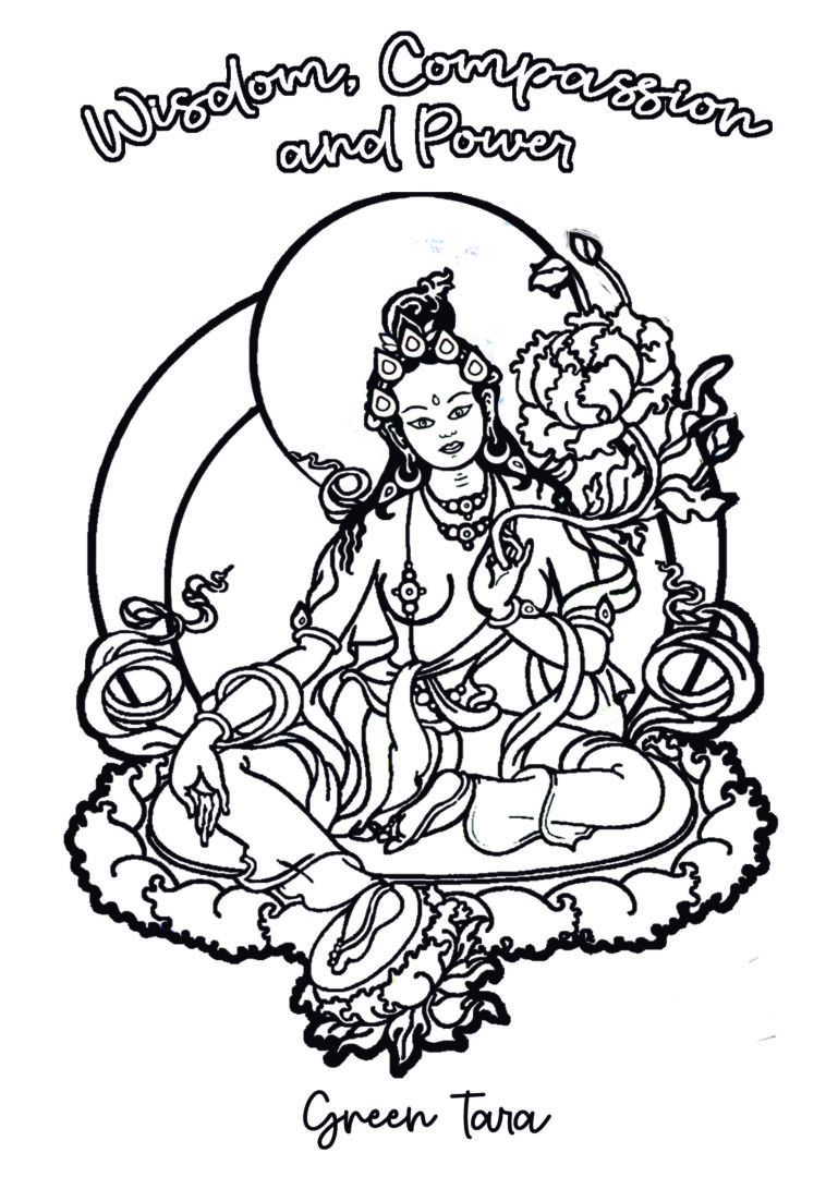 Coloring Tara: Coloring Meditation for Adults, Images from the Tara Wisdom Cards (Digital) - Image 2