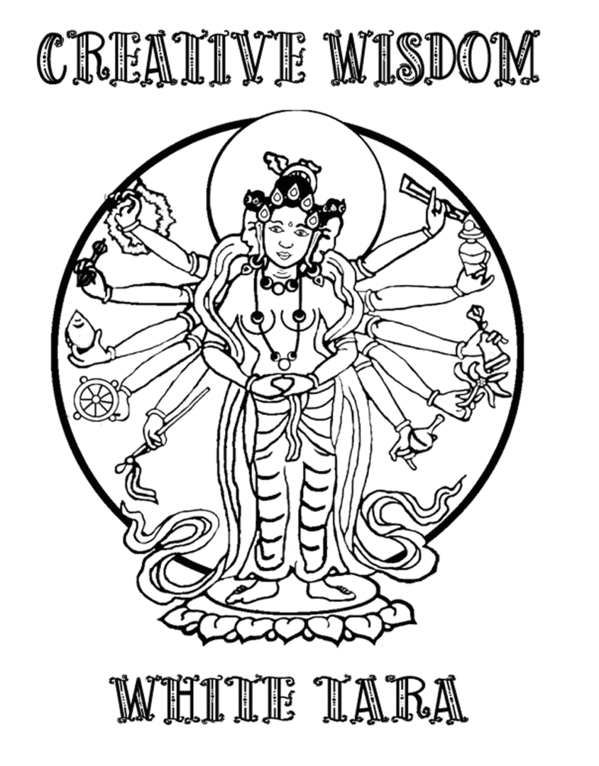 Coloring Tara: Coloring Meditation for Adults, Images from the Tara Wisdom Cards (Digital) - Image 3